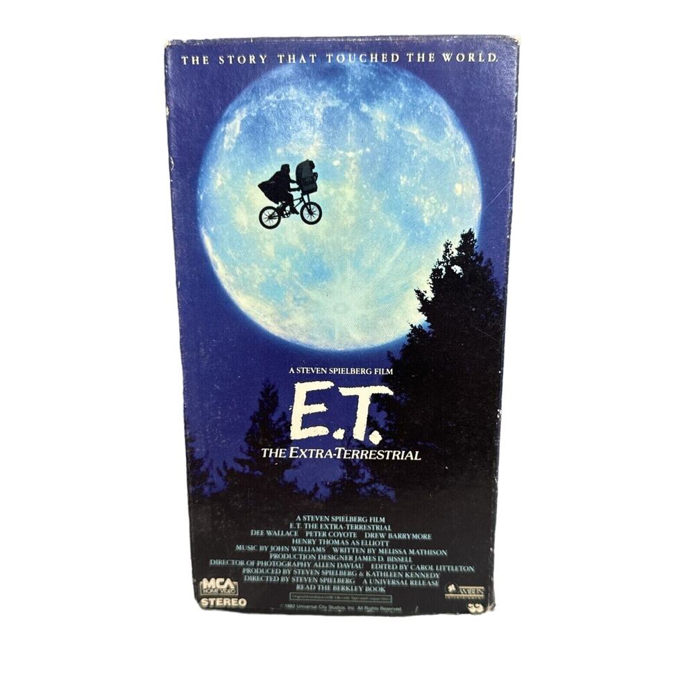 Vintage E.T. The Extra-Terrestrial VHS Video Tape 1988 Steve Spielberg
